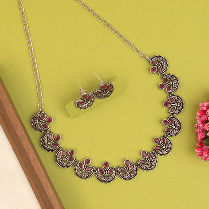 Oxidised Necklace 1477
