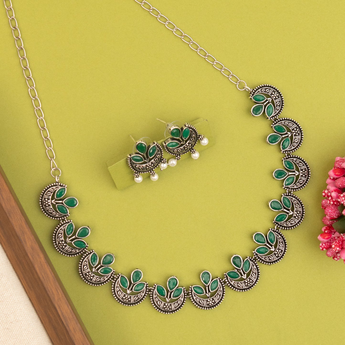 Oxidised Necklace 1477