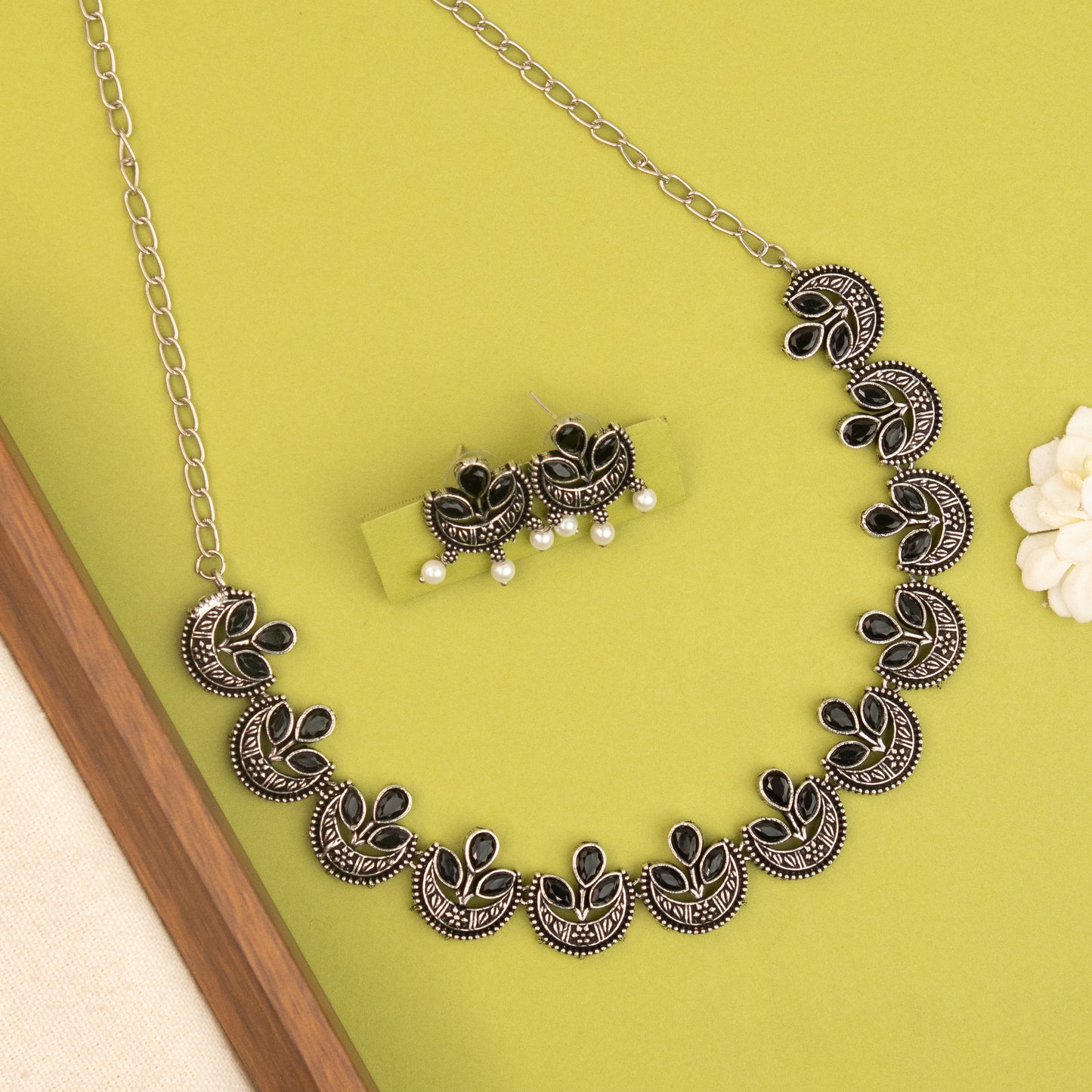 Oxidised Necklace 1477