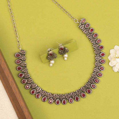 Oxidised Necklace 1478