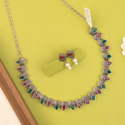 Oxidised Necklace N1484