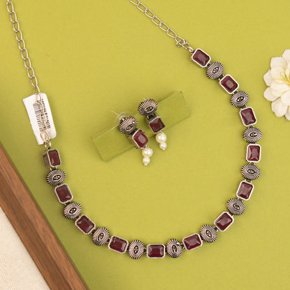 Oxidised Necklace 1476