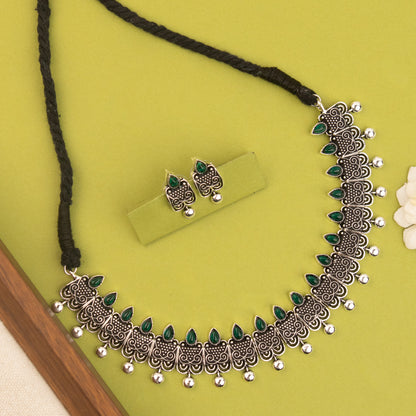 Oxidised Necklace 1474
