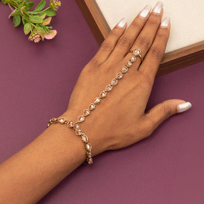 Hand Bracelet with Ring BR145