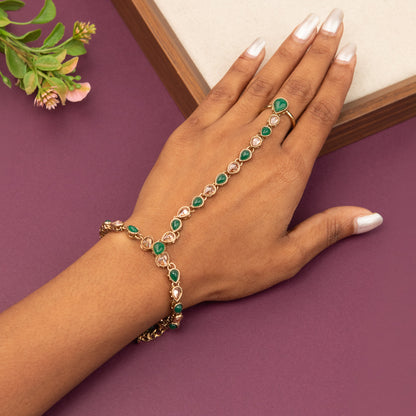 Hand Bracelet with Ring BR145