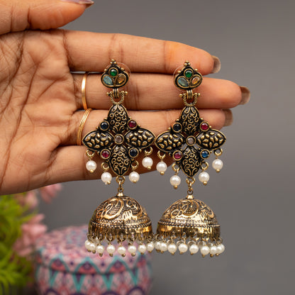 Fancy Jumkha Earrings E1529