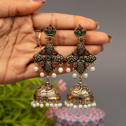 Fancy Jumkha Earrings E1529
