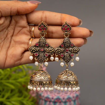 Fancy Jumkha Earrings E1529
