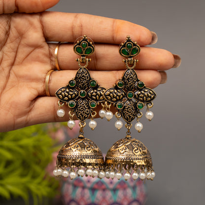 Fancy Jumkha Earrings E1529