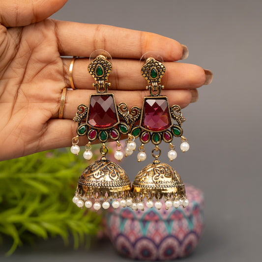 Fancy Jumkha Earrings E1523