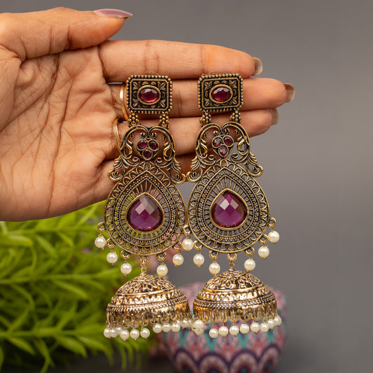 Fancy Jumkha Earrings E1519