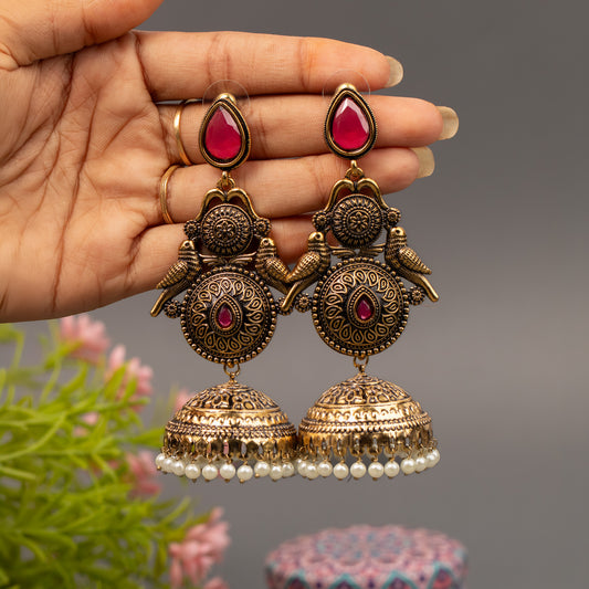 Fancy Jumkha Earrings E1520