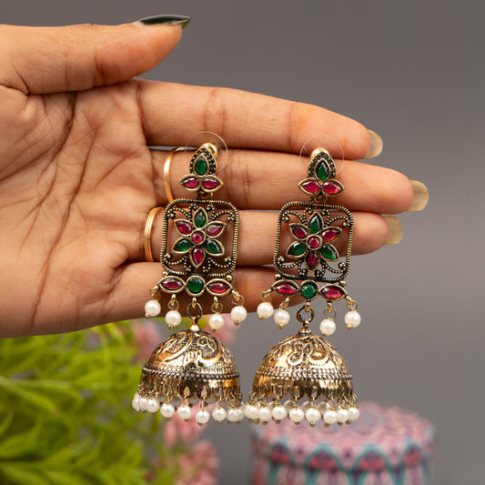Fancy Jumkha Earrings E1518