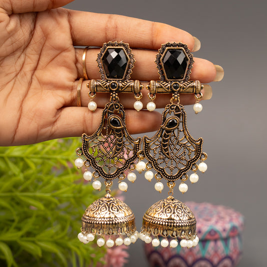 Fancy Jumkha Earrings E1522