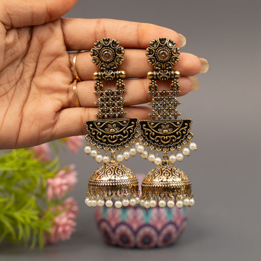 Fancy Jumkha Earrings E1528