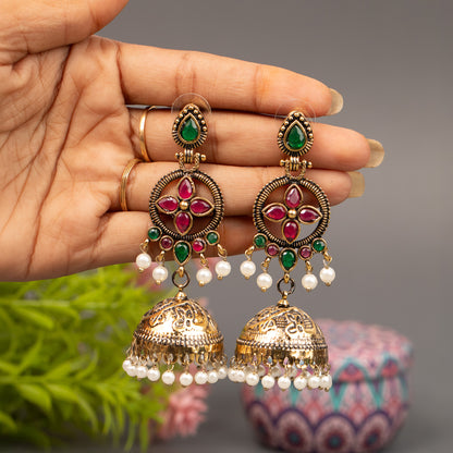 Fancy Jumkha Earrings E1532