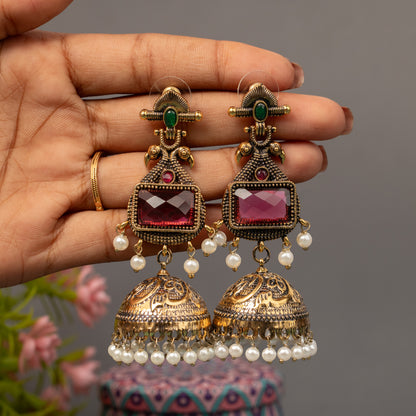 Fancy Jumkha Earrings E1559