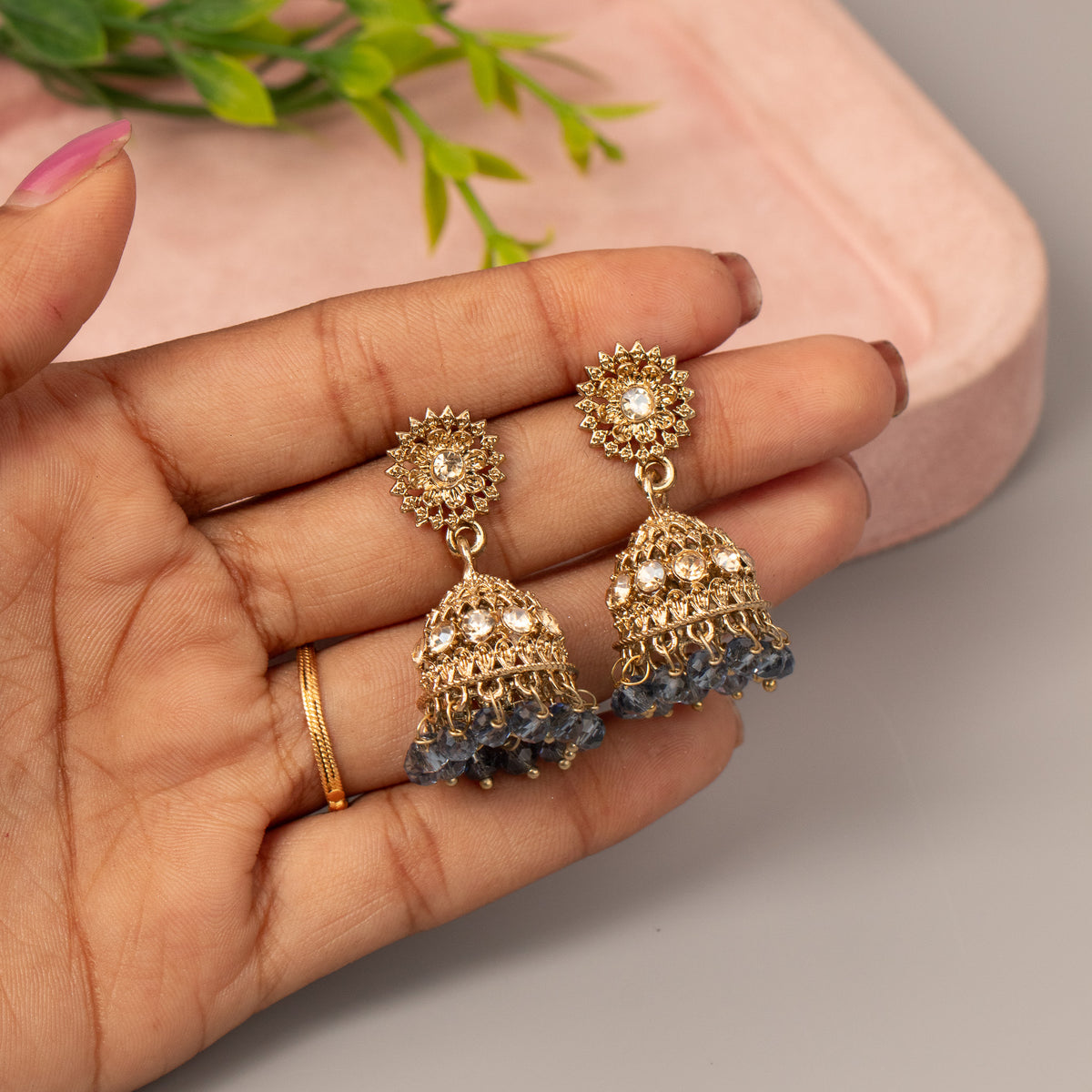 Fancy Jumkha Earrings E1594