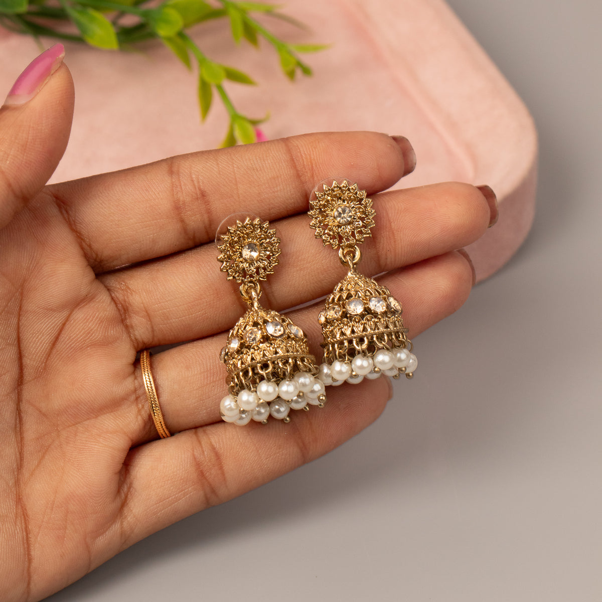 Fancy Jumkha Earrings E1594