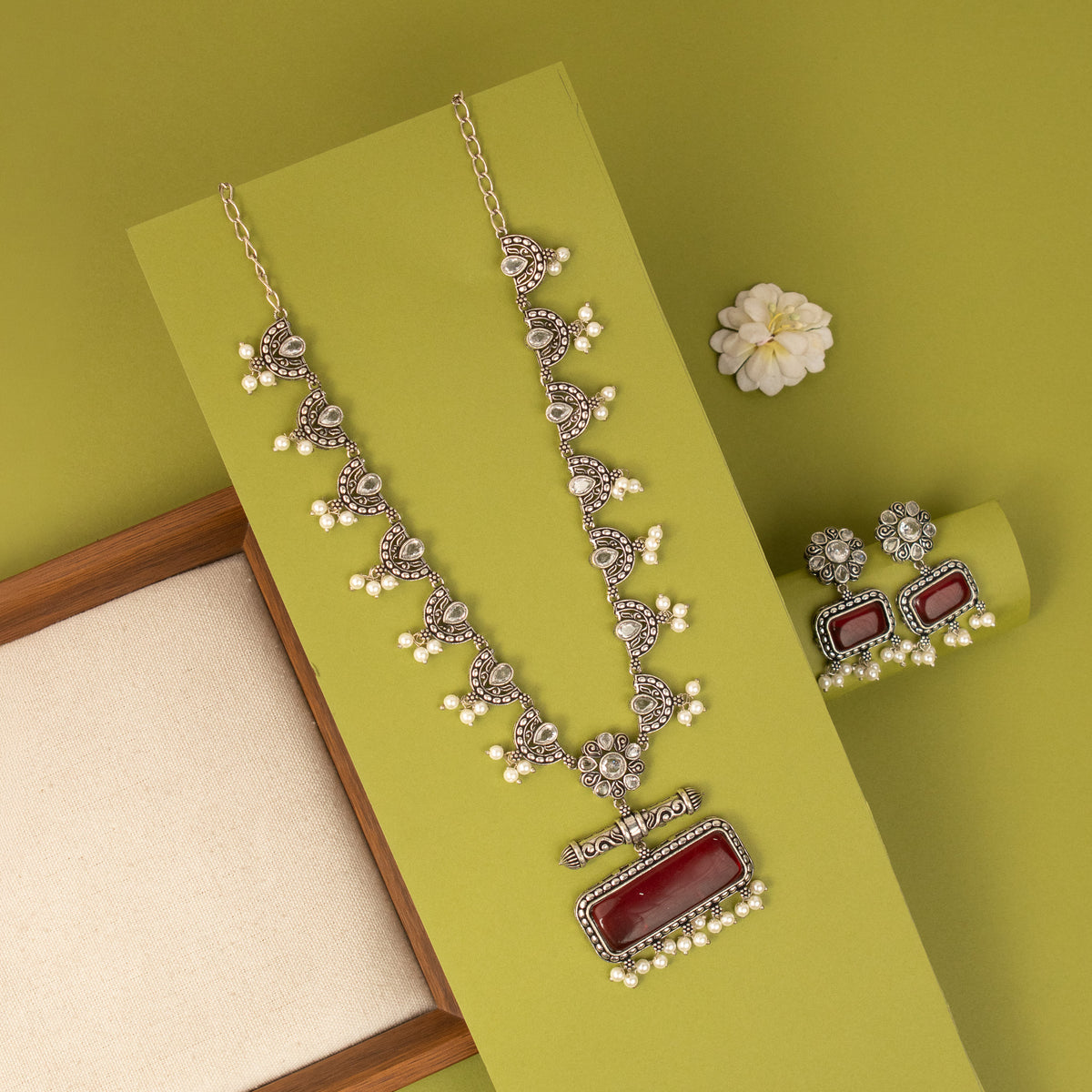 Oxidised Necklace N1628