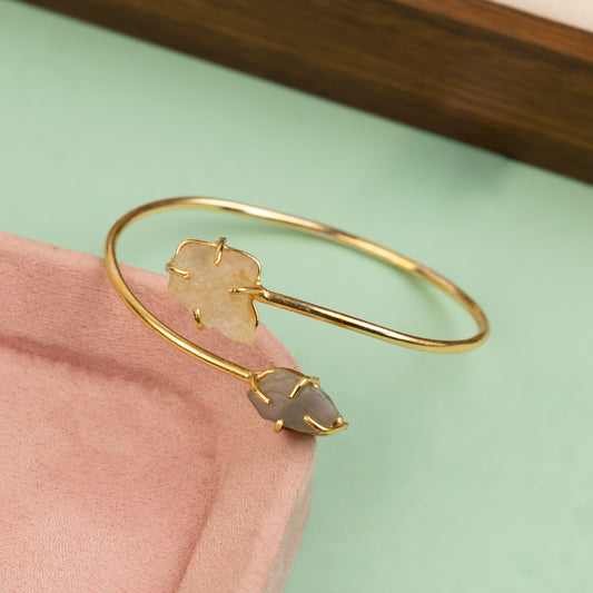 Cuff Bangle B541[Gem Stone]