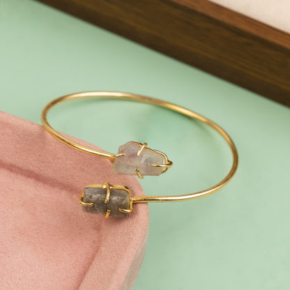Cuff Bangle B541[Gem Stone]