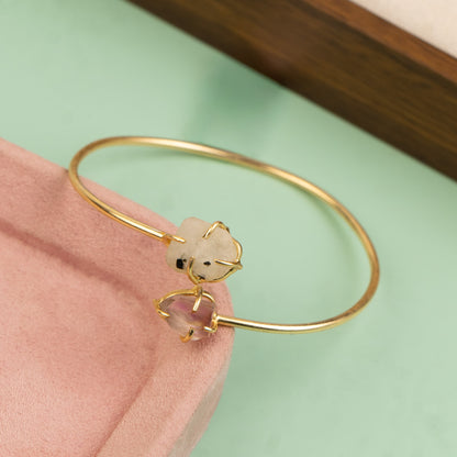 Cuff Bangle B541[Gem Stone]
