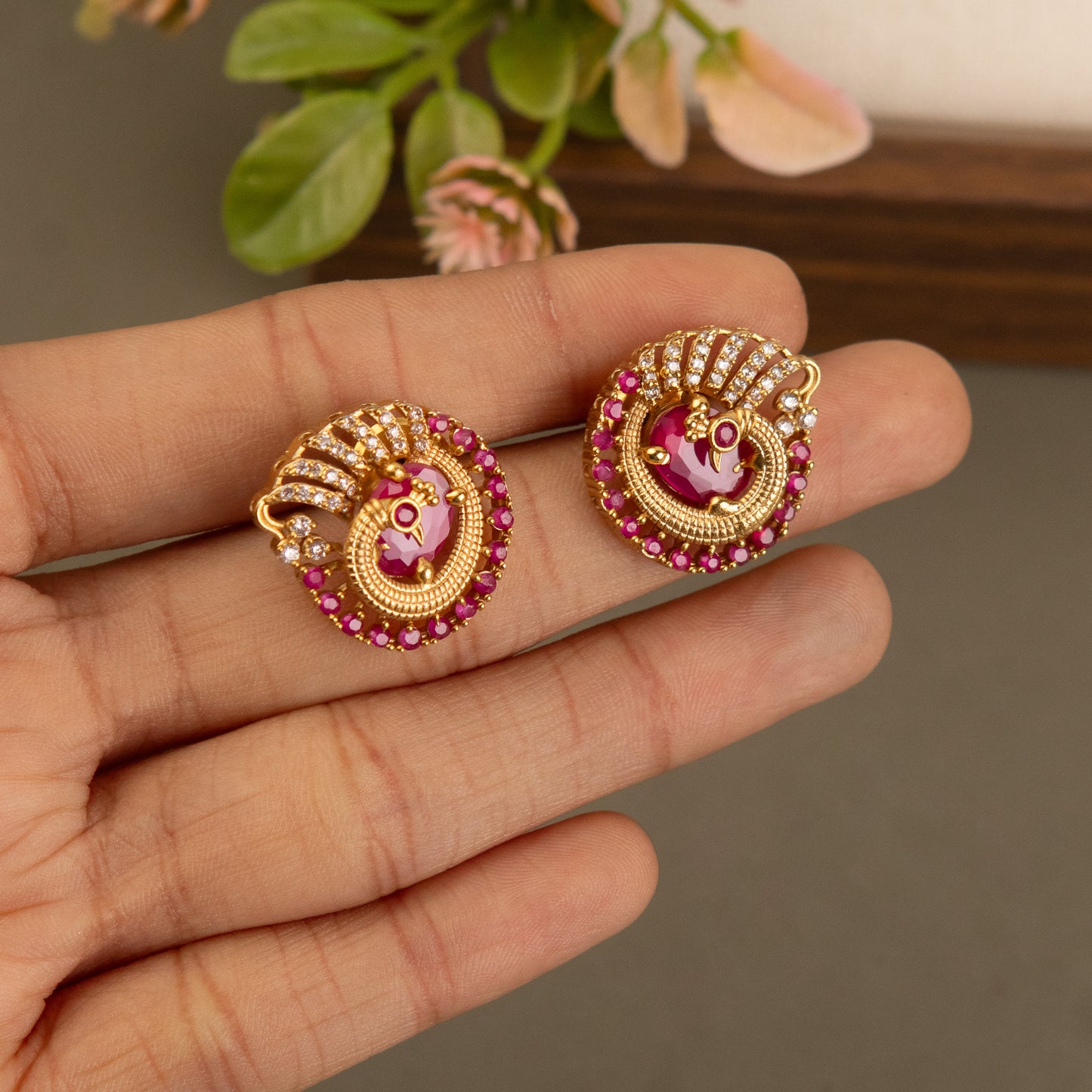 Stud Earrings E819[Antique]