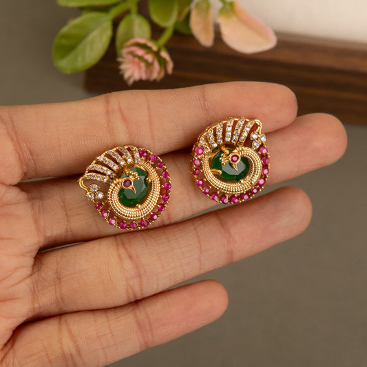 Stud Earrings E819[Antique]