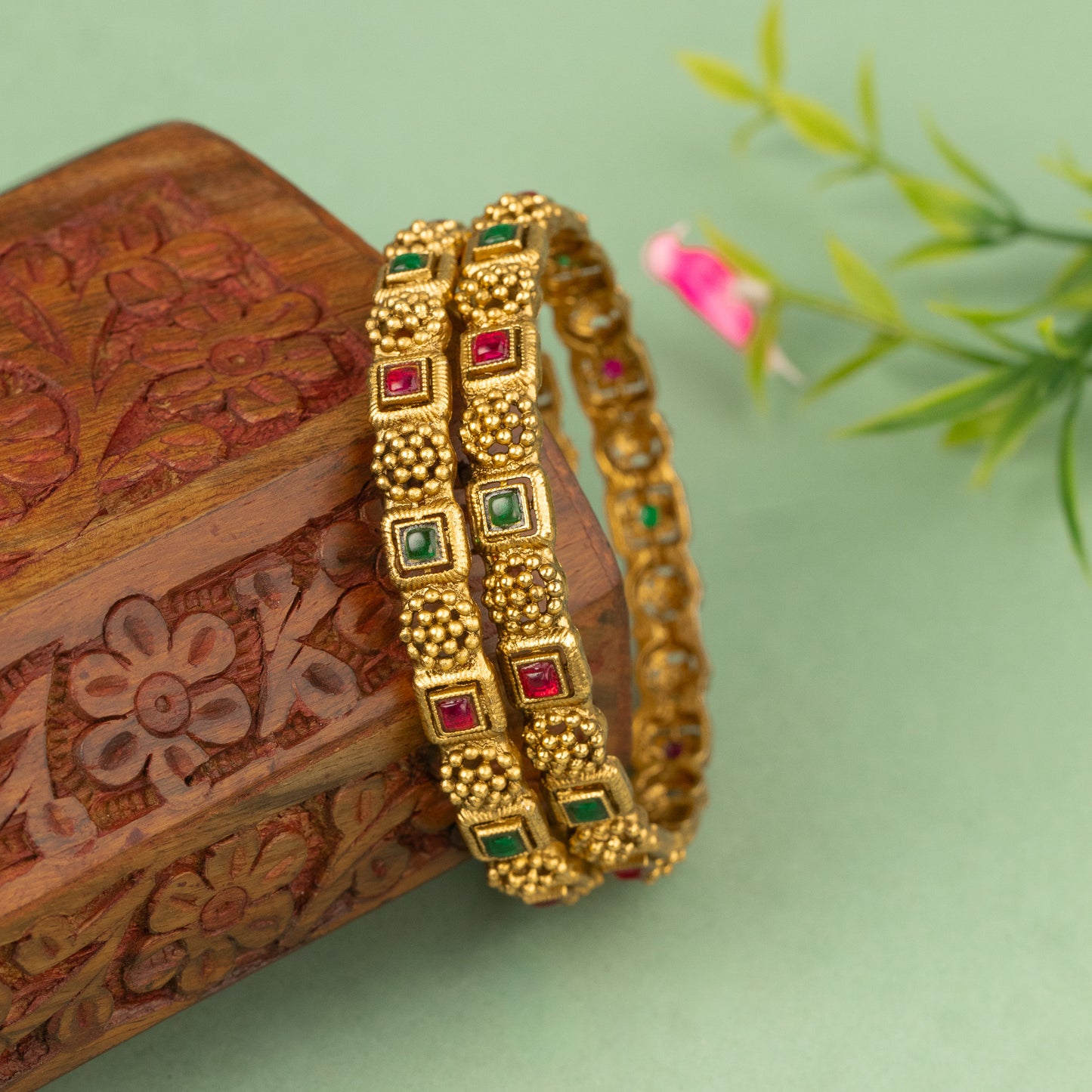 Antique Bangle B79(2 Piece)