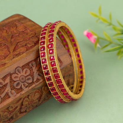 Antique Bangle B74(2 Piece)