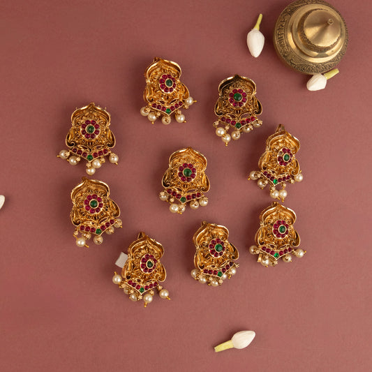 Antique Hair Choti AC108 [Set of 9 small choti]