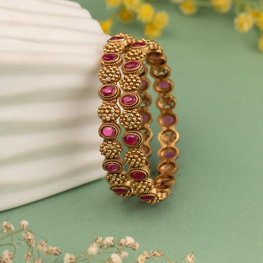 Antique Bangle B129(2 Piece)