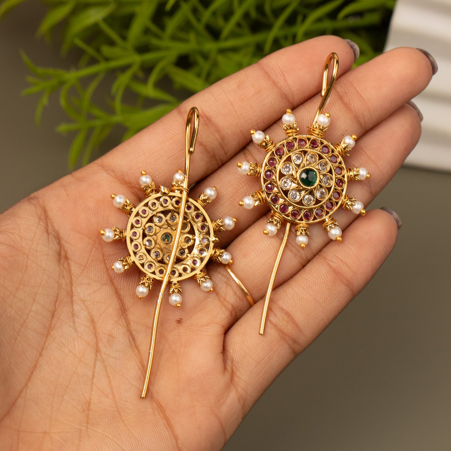 Antique Ear Cuff Earrings E988