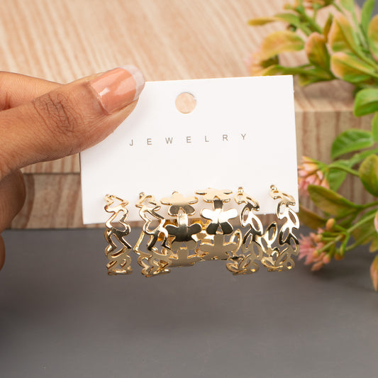 Hoop Earrings E1087[Set of 3]