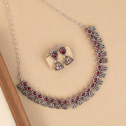 Oxidised Necklace 223
