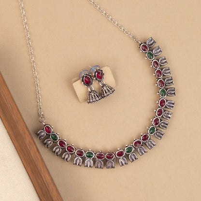 Oxidised Necklace 223