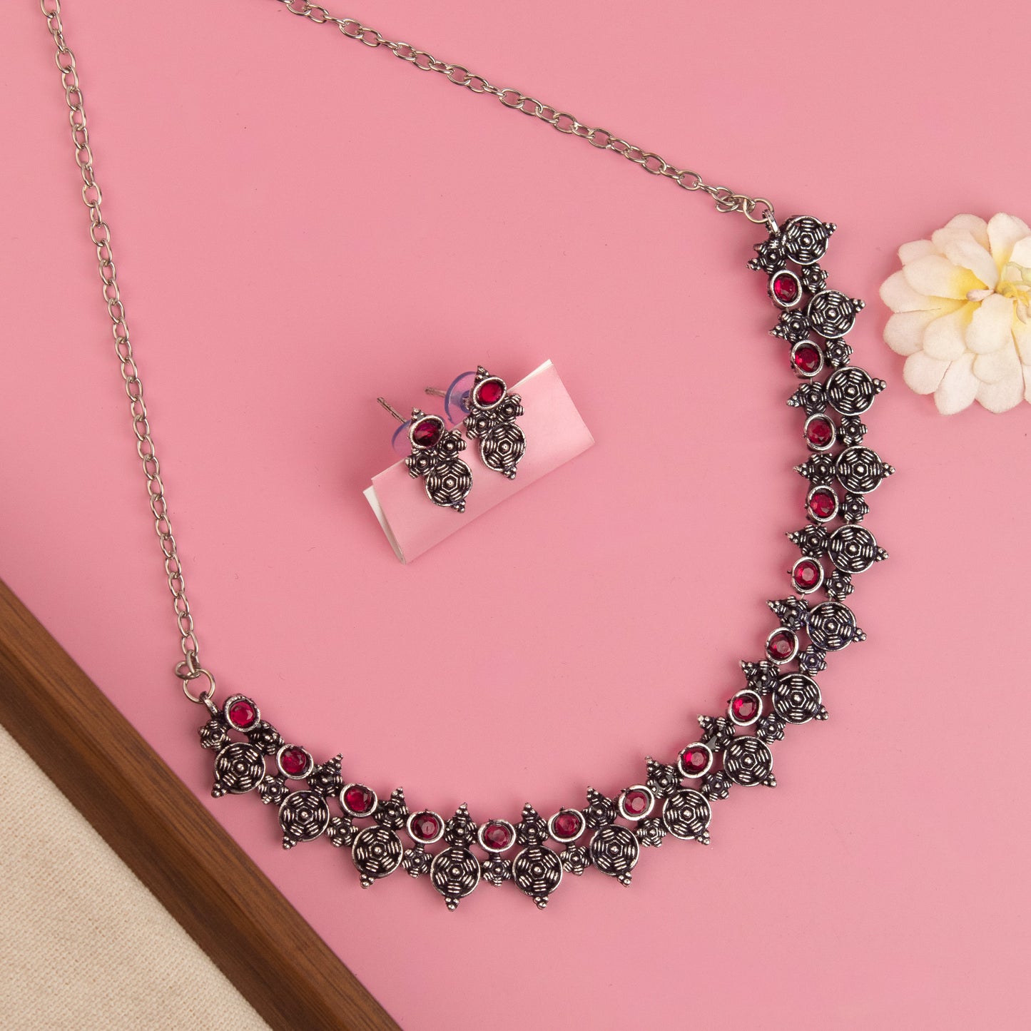 Oxidised Necklace 240