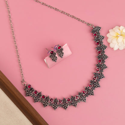 Oxidised Necklace 240