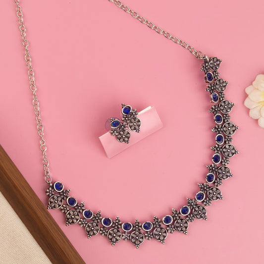 Oxidised Necklace 240