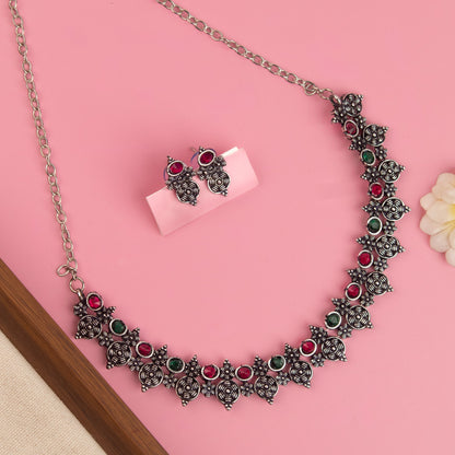 Oxidised Necklace 240