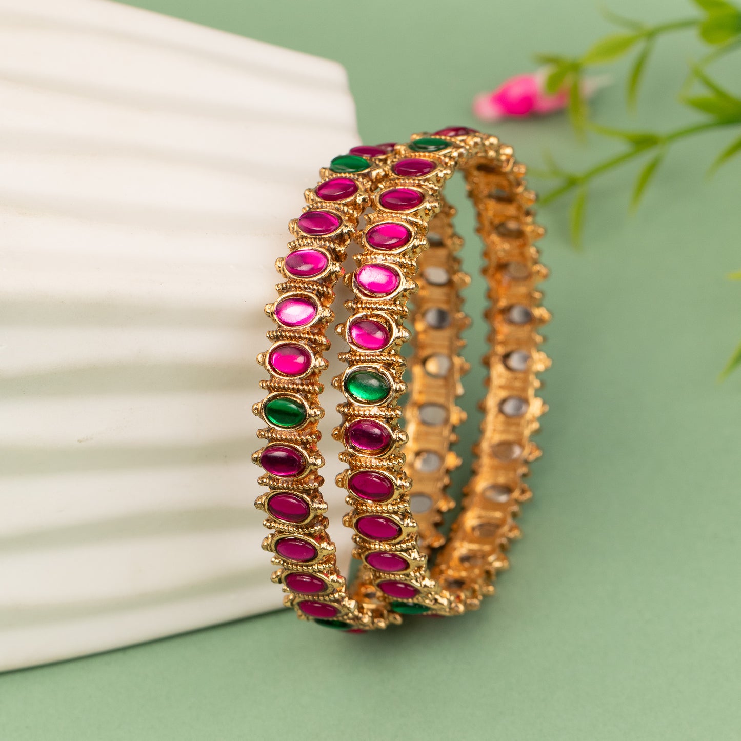 Antique Bangle B596(2 Piece)