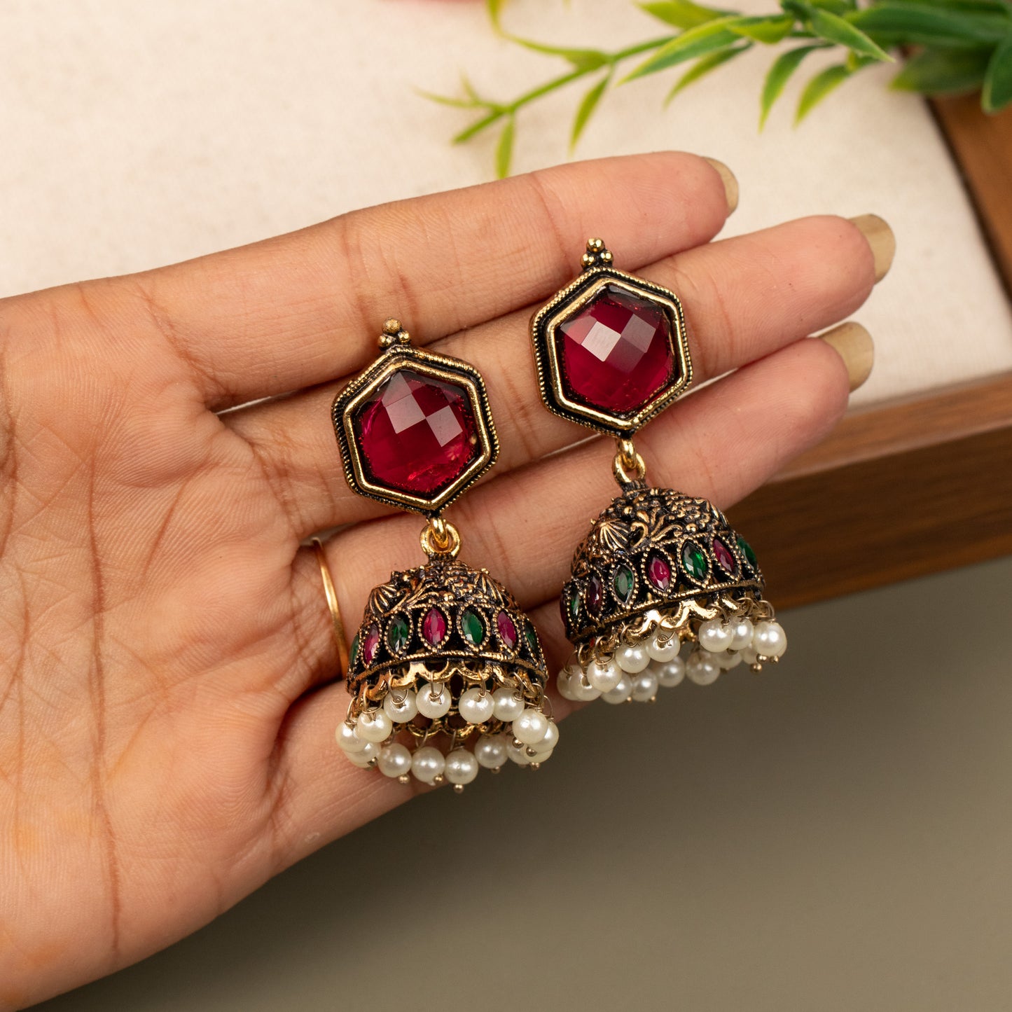 Fancy Jumkha Earrings E1232