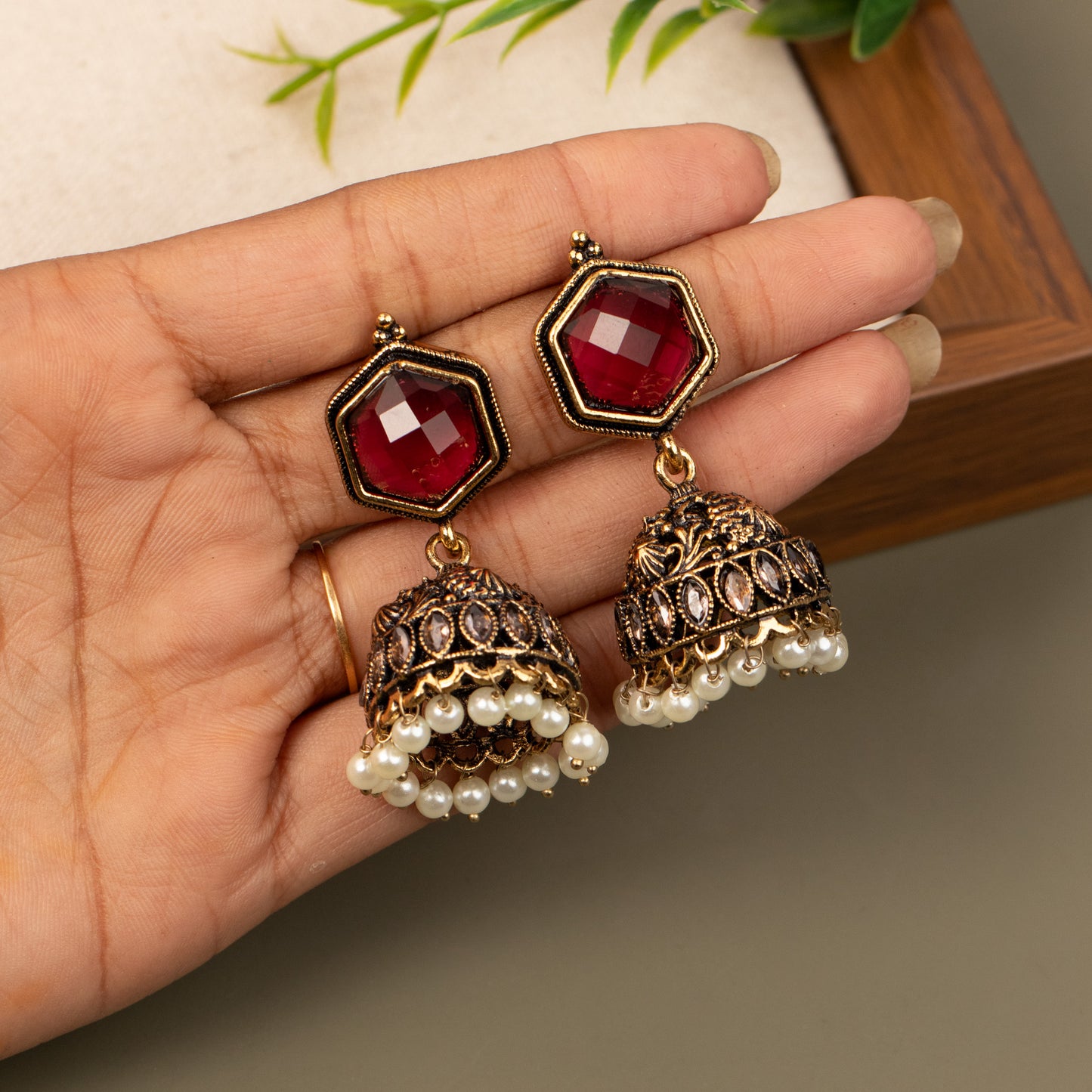 Fancy Jumkha Earrings E1232