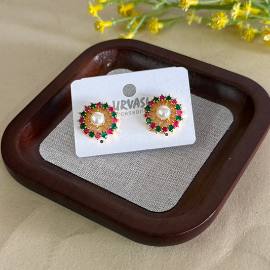 Navaratna Stud Earrings E300