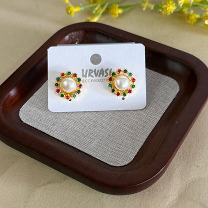 Navaratna Stud Earrings E327