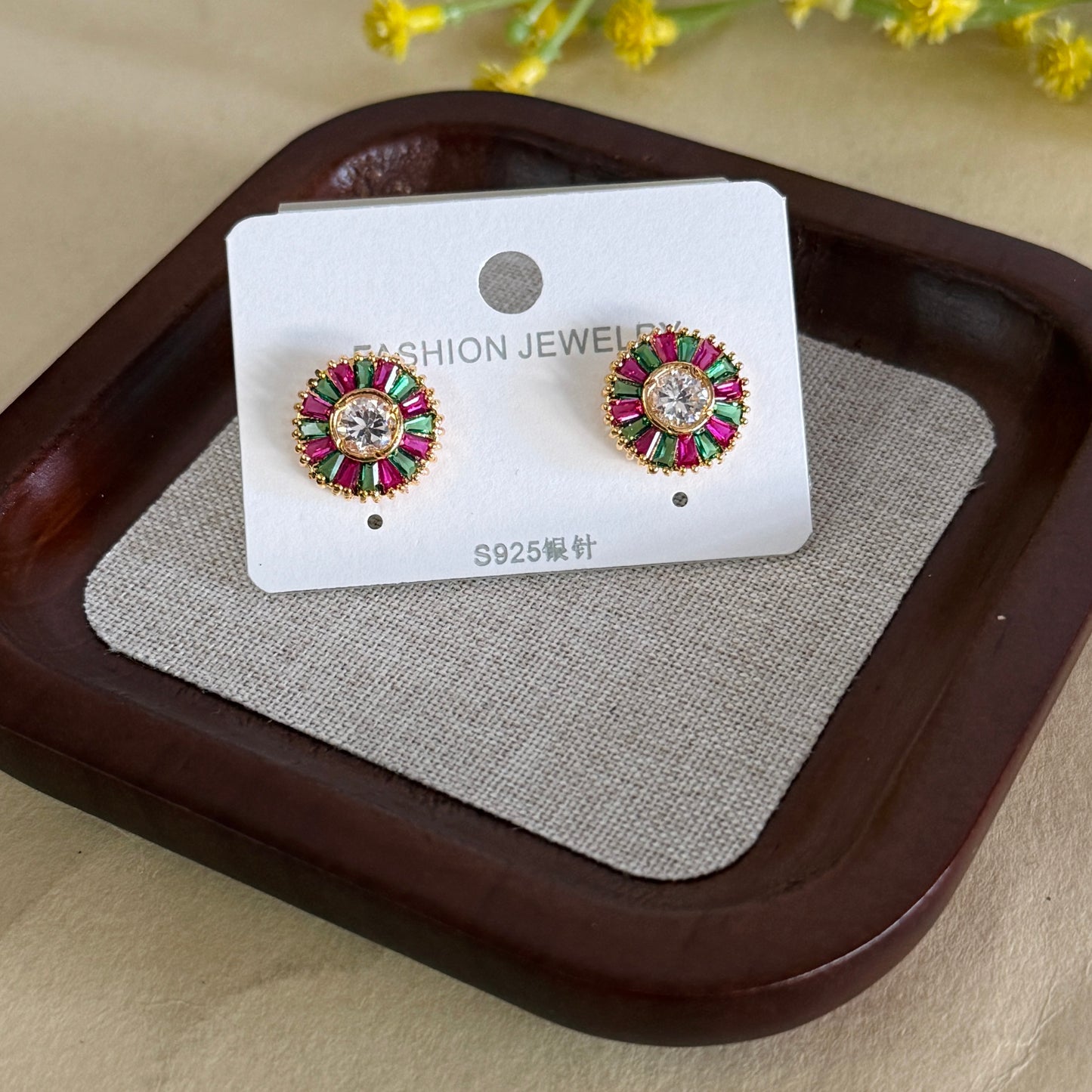 Navaratna Stud Earrings E305