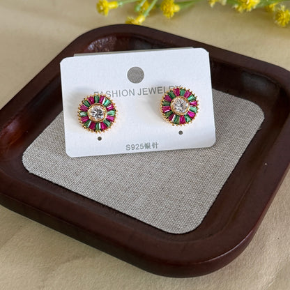 Navaratna Stud Earrings E305