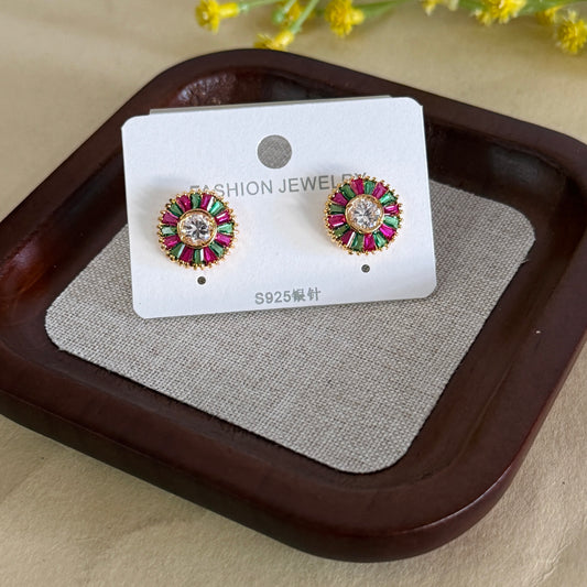 Navaratna Stud Earrings E305