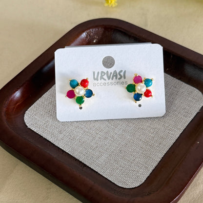 Navaratna Stud Earrings E303